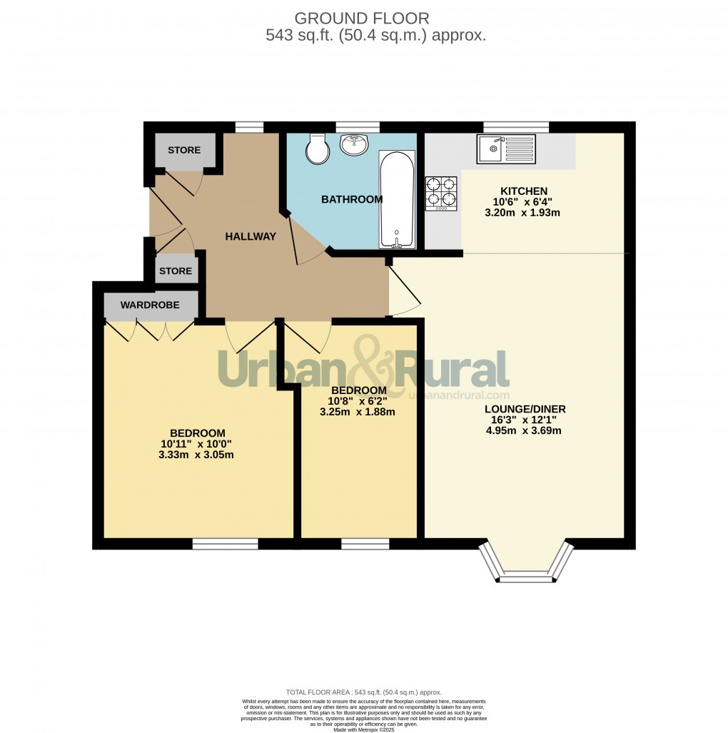 Floorplan for Great Denham, Bedford, Bedfordshire