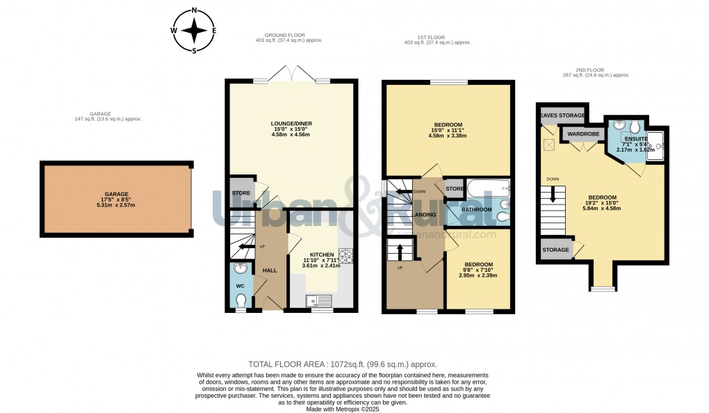 Floorplan for Bedford, Bedfordshire
