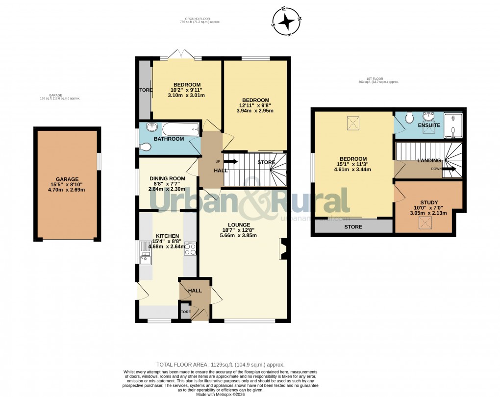 Floorplan for Bedford, Bedfordshire