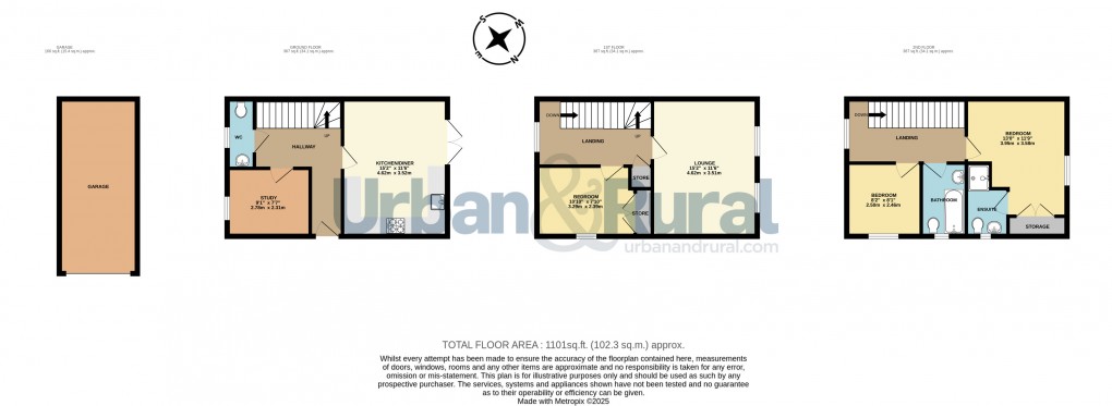 Floorplan for Bromham, Bedford, Bedfordshire