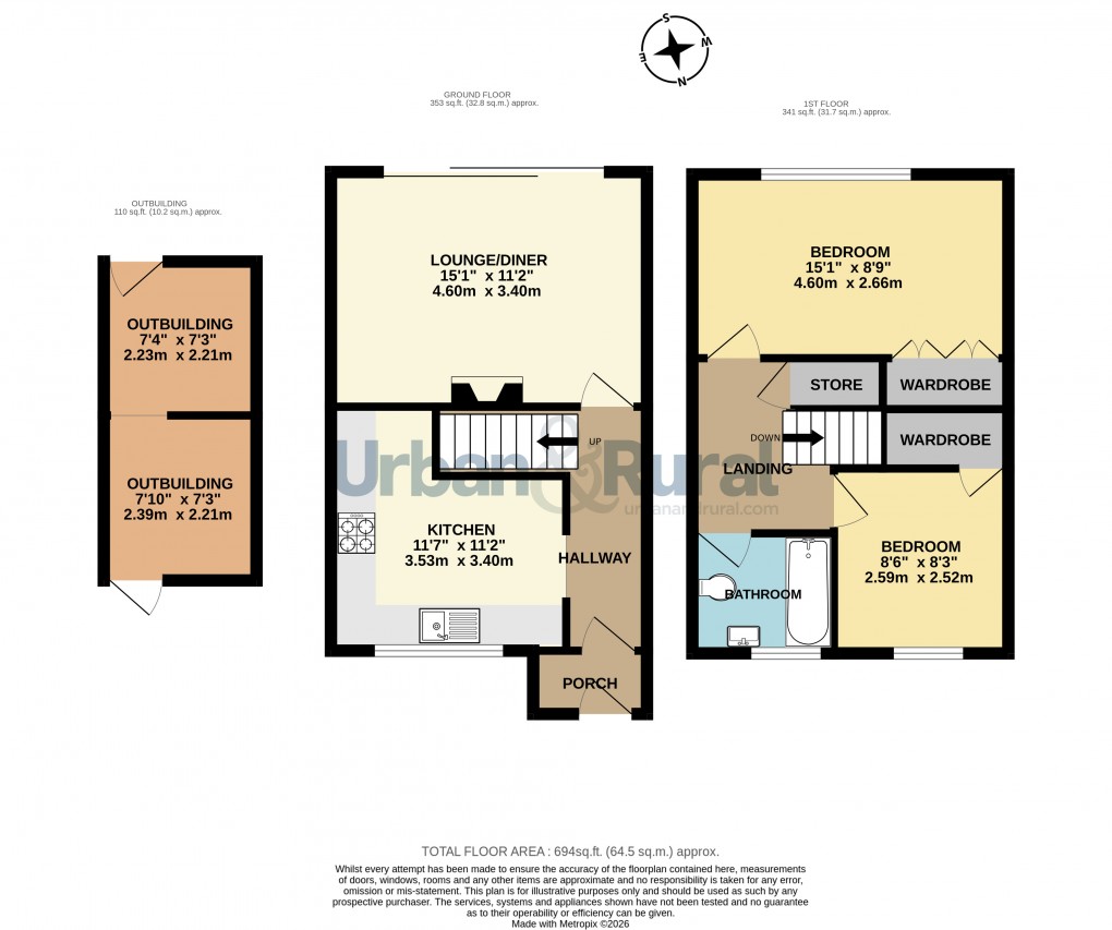 Floorplan for Bedford, Bedfordshire