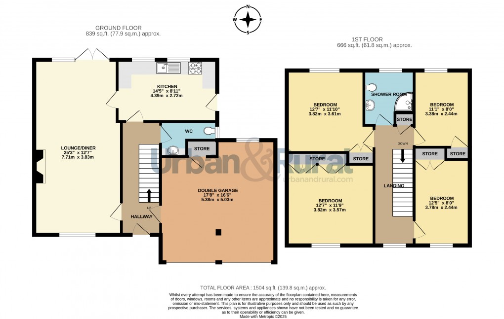 Floorplan for Kempston, Bedford, Bedfordshire