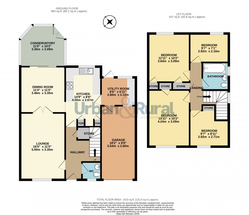 Floorplan for Riseley, Bedford, Bedfordshire
