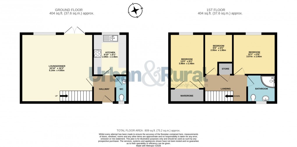 Floorplan for Bedford, Bedfordshire