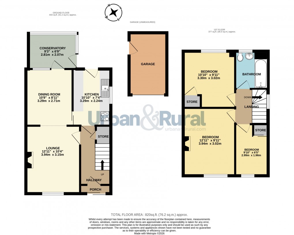 Floorplan for Bedford, Bedfordshire