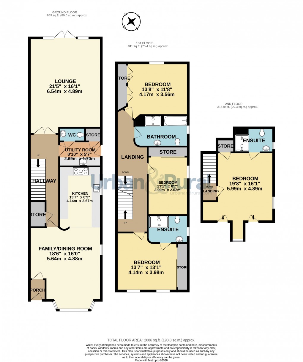 Floorplan for Bedford, Bedfordshire