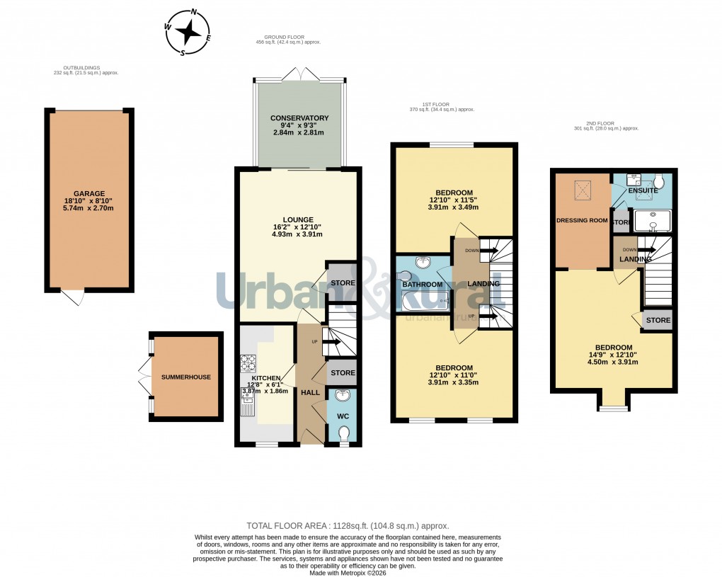 Floorplan for Sharnbrook, Bedford, Bedfordshire