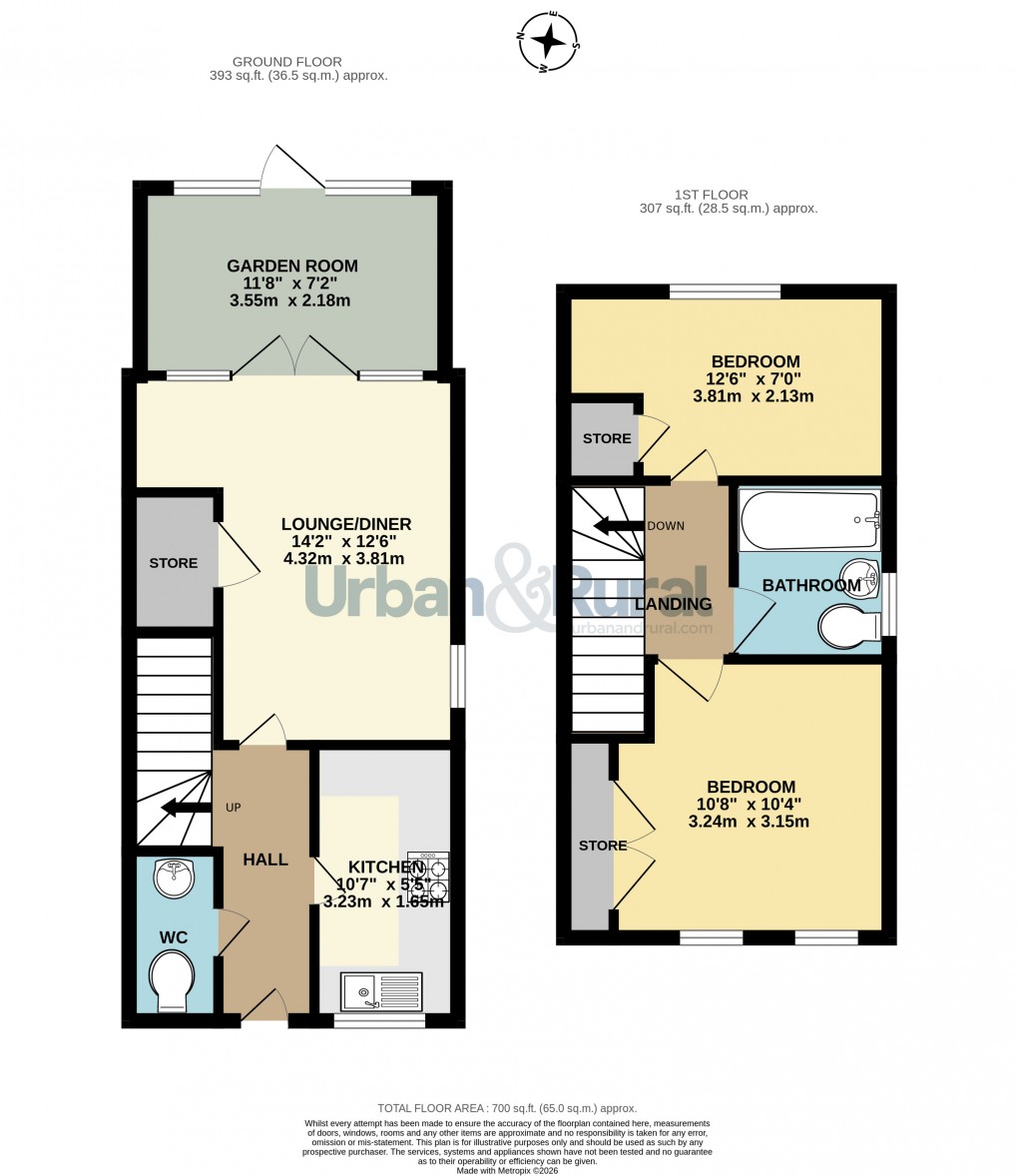 Floorplan for Shortstown, Bedford, Bedfordshire