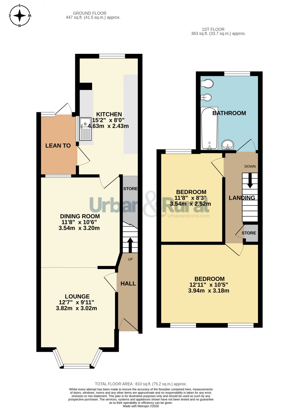 Floorplan for Bedford, Bedfordshire