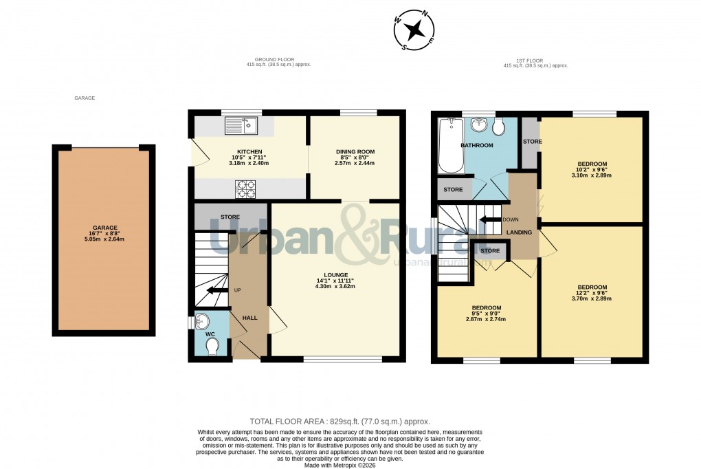 Floorplan for Riseley, Bedford, Bedfordshire