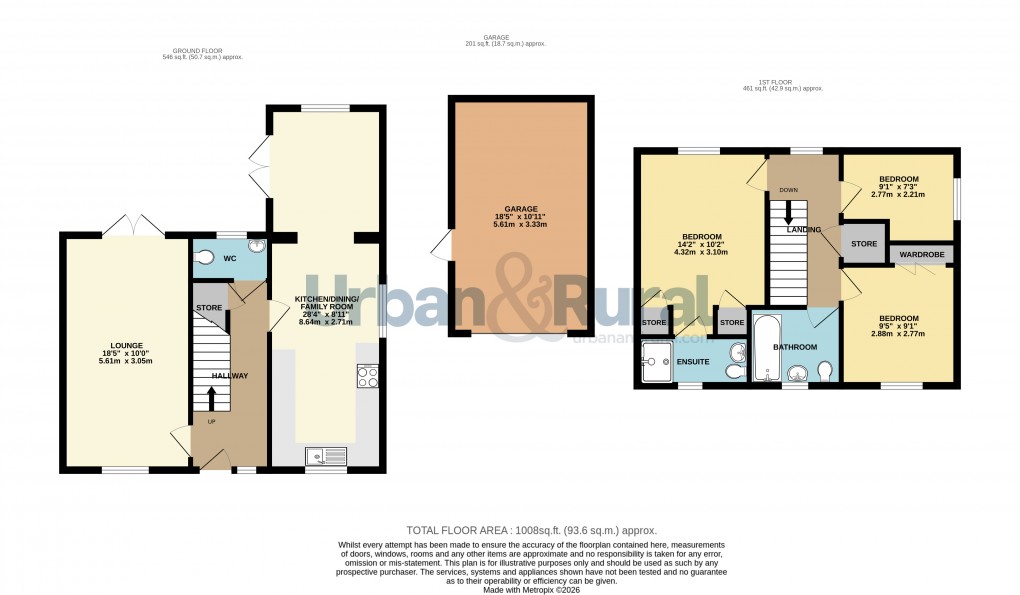 Floorplan for Wootton, Bedford, Bedfordshire