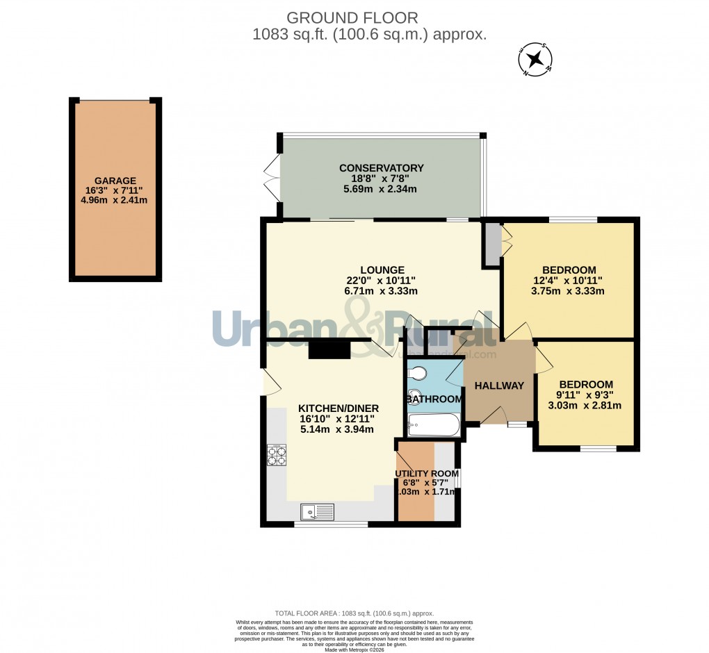 Floorplan for Riseley, Bedford, Bedfordshire