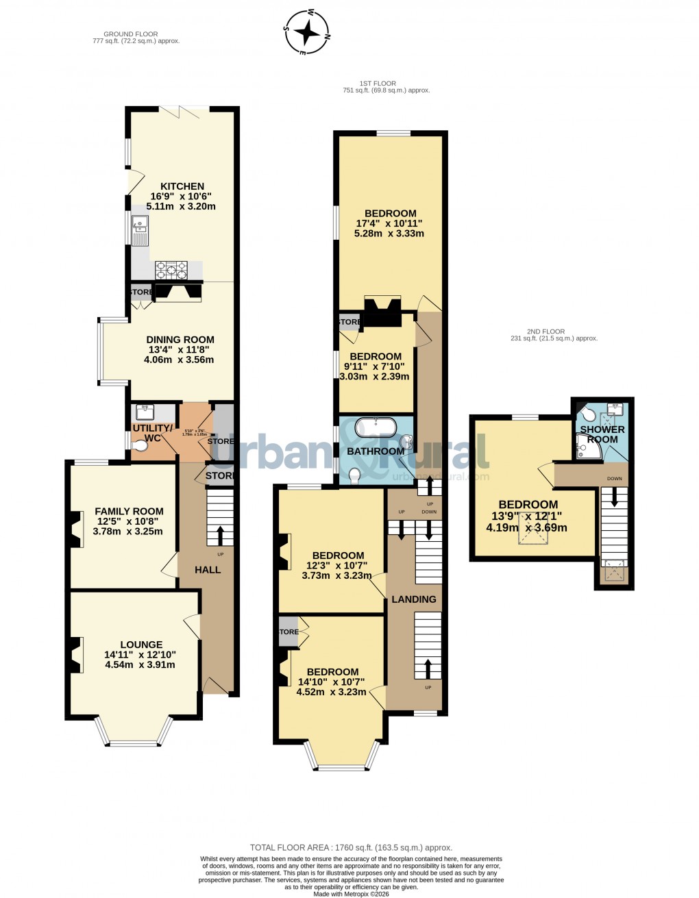 Floorplan for Bedford, Bedfordshire