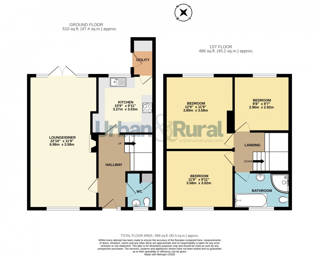 Floorplan for Riseley, Bedford, Bedfordshire