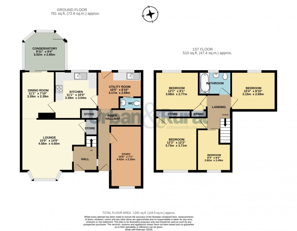 Floorplan for Bedford, Bedfordshire