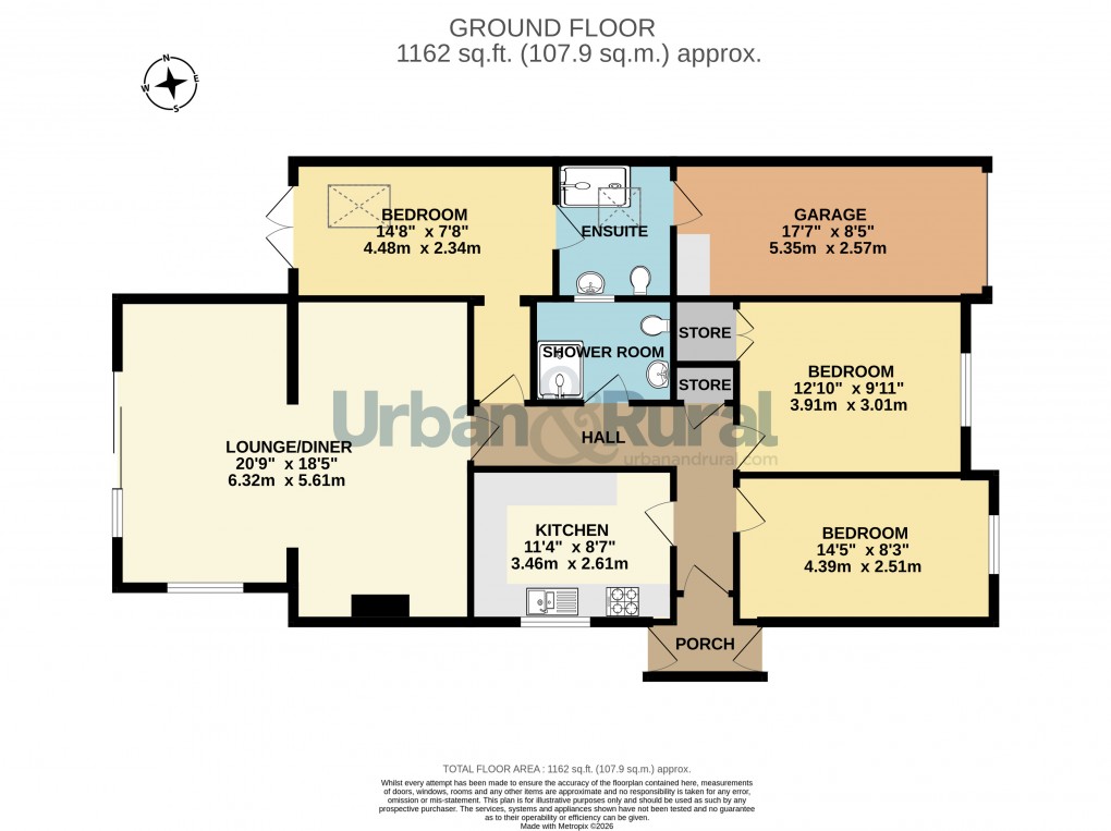 Floorplan for Bedford, Bedfordshire
