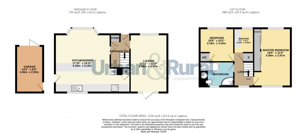 Floorplan for Bedford, Bedfordshire