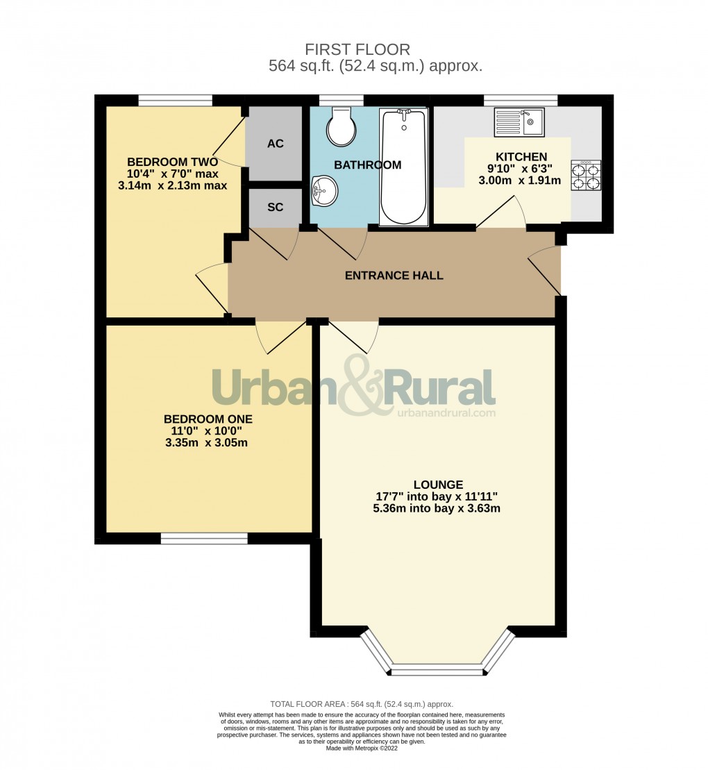 Floorplan for Bedford, Bedfordshire
