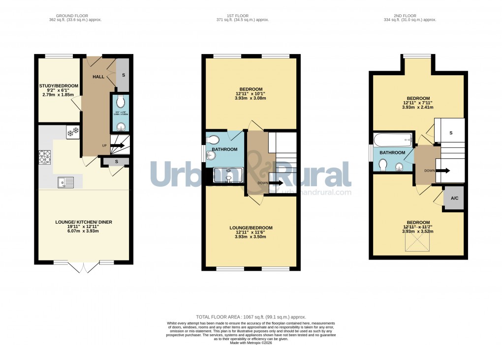 Floorplan for Wixams, Bedford, Bedfordshire