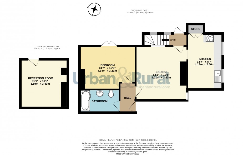 Floorplan for Bedford, Bedfordshire