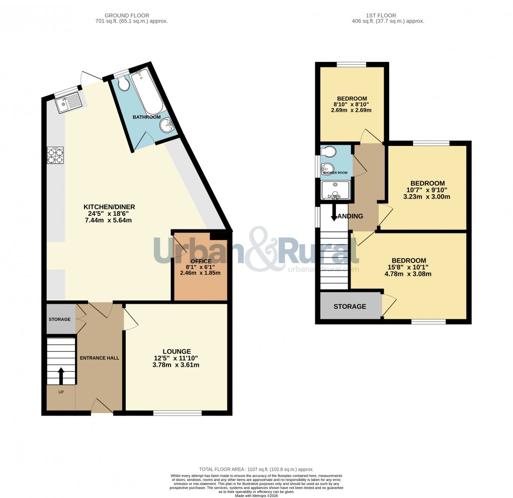 Floorplan for Bedford, Bedfordshire