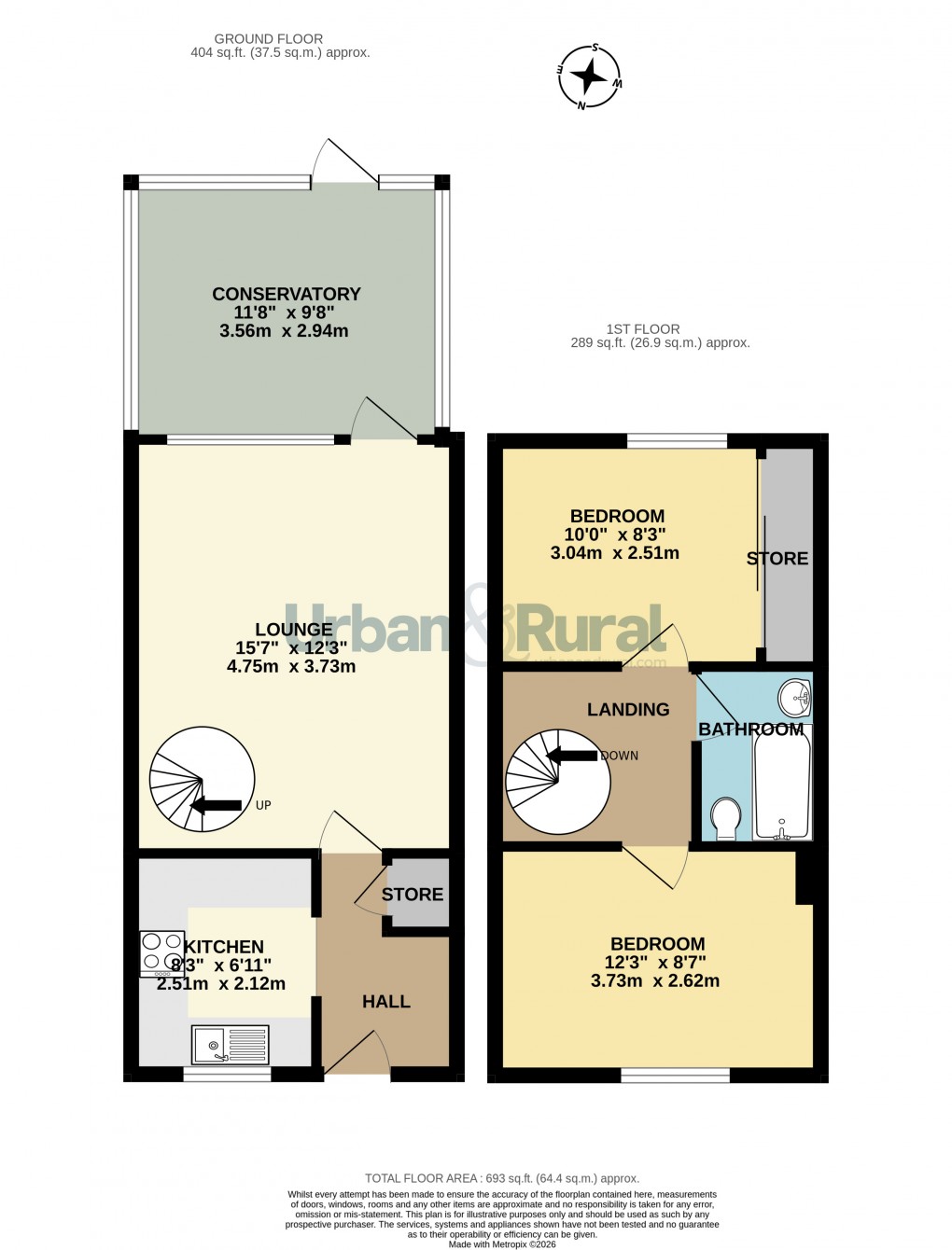 Floorplan for Kempston, Bedford, Bedfordshire