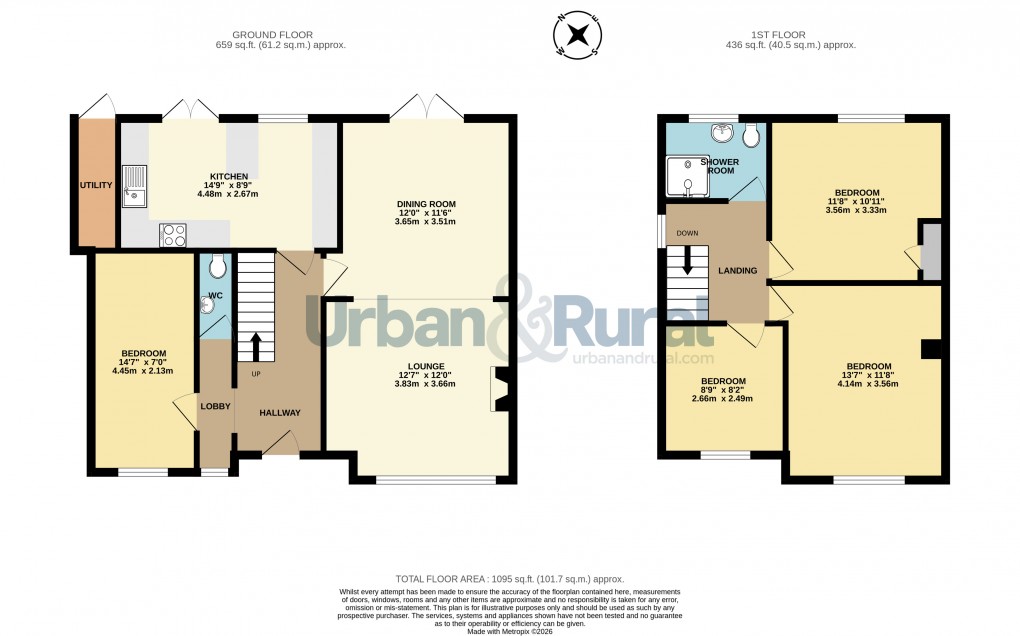 Floorplan for Bedford, Bedfordshire