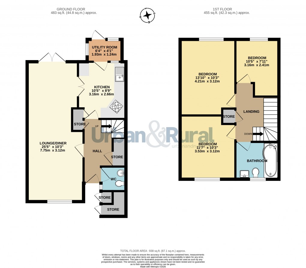Floorplan for Bedford, Bedfordshire