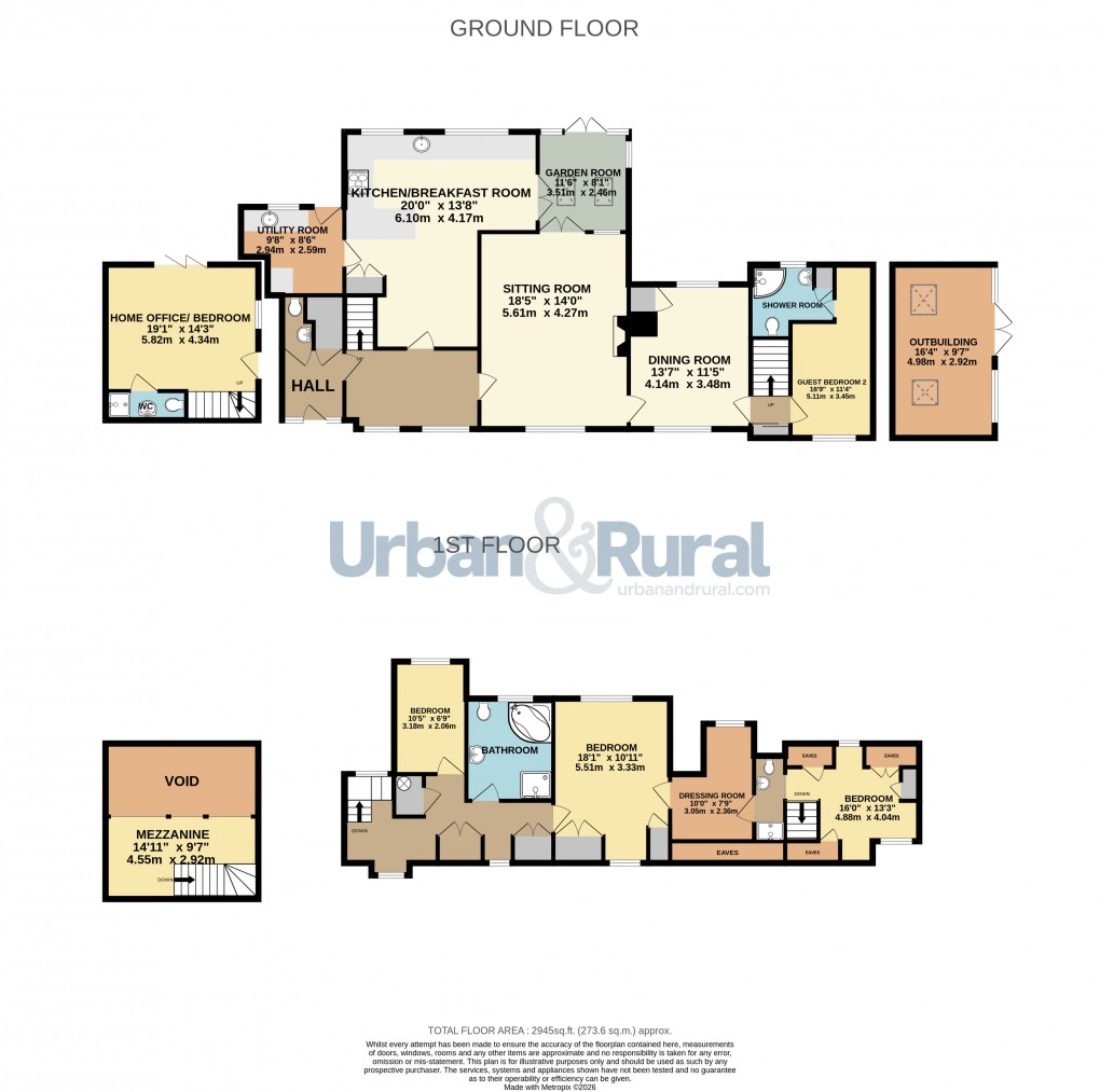 Floorplan for Northill Road, Cople, Bedford, Bedfordshire