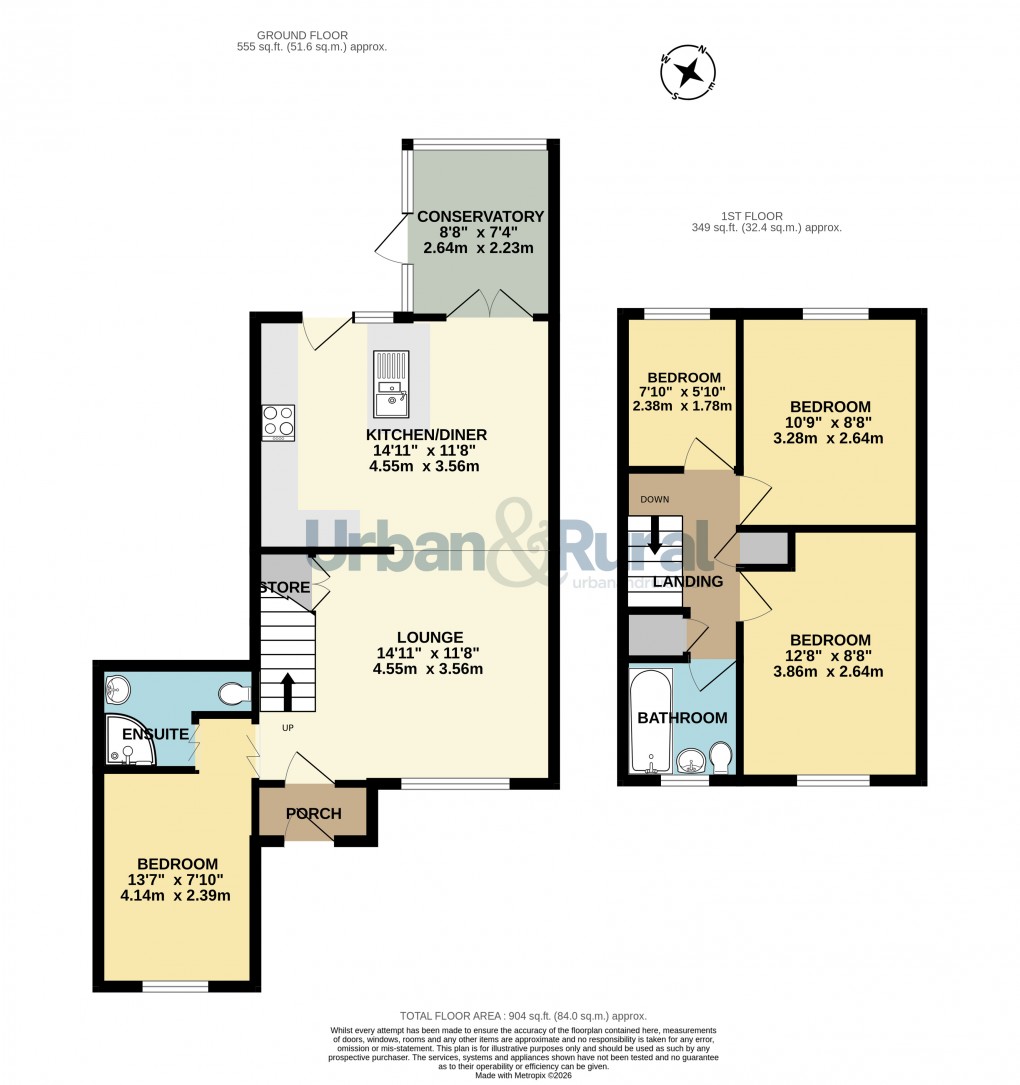 Floorplan for Bedford, Bedfordshire