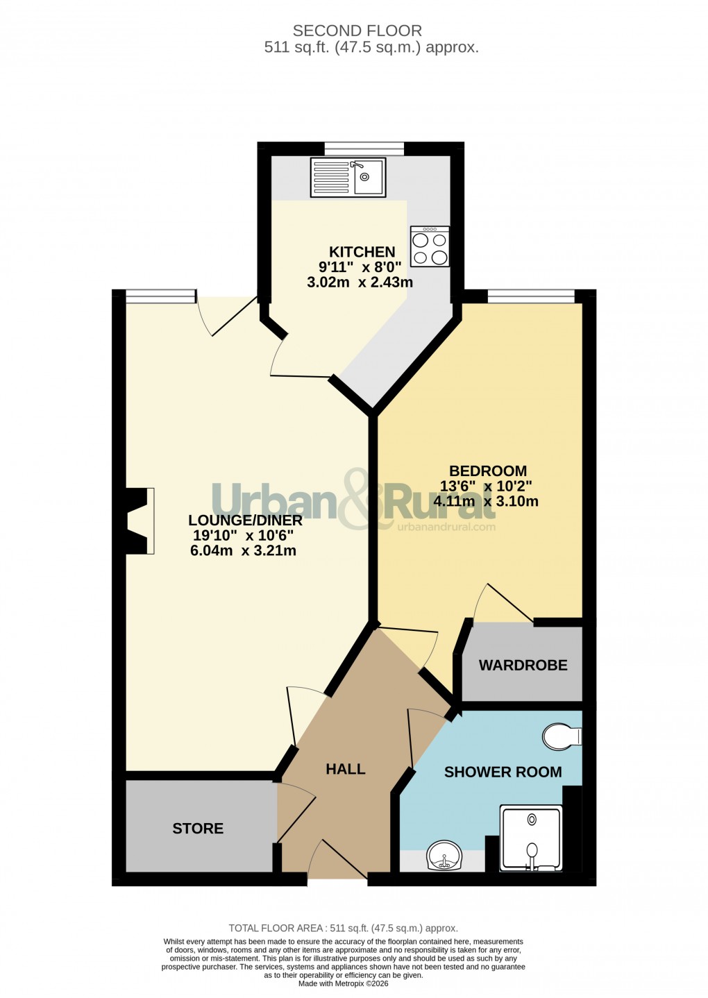 Floorplan for Bedford, Bedfordshire