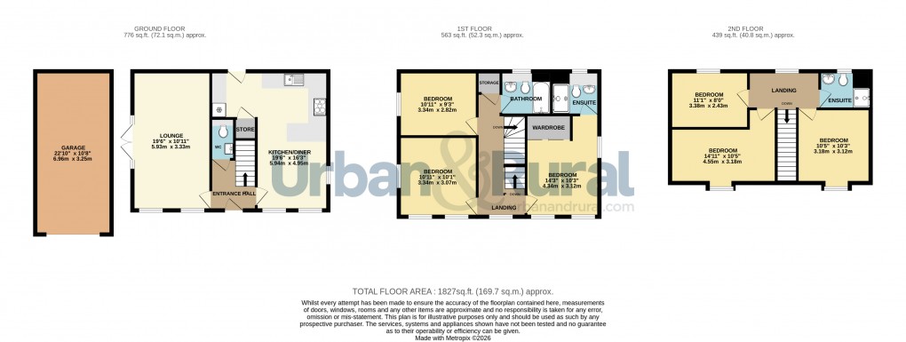 Floorplan for Biddenham, Bedford, Bedfordshire