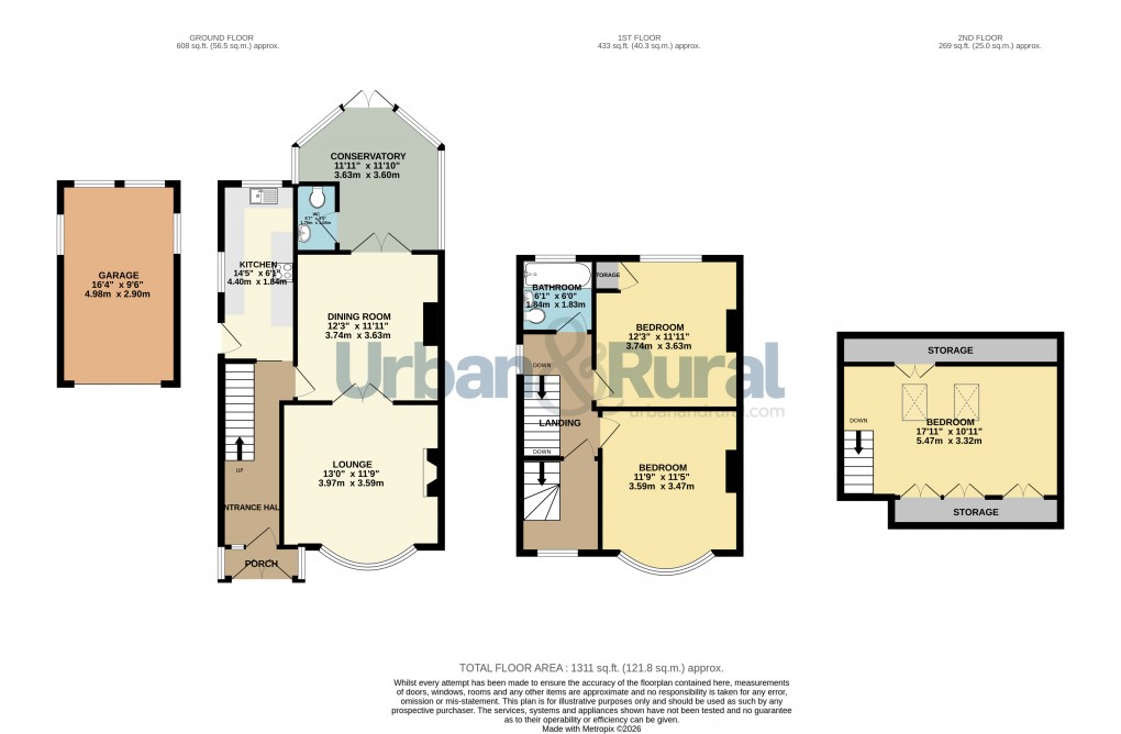 Floorplan for Bedford, Bedfordshire