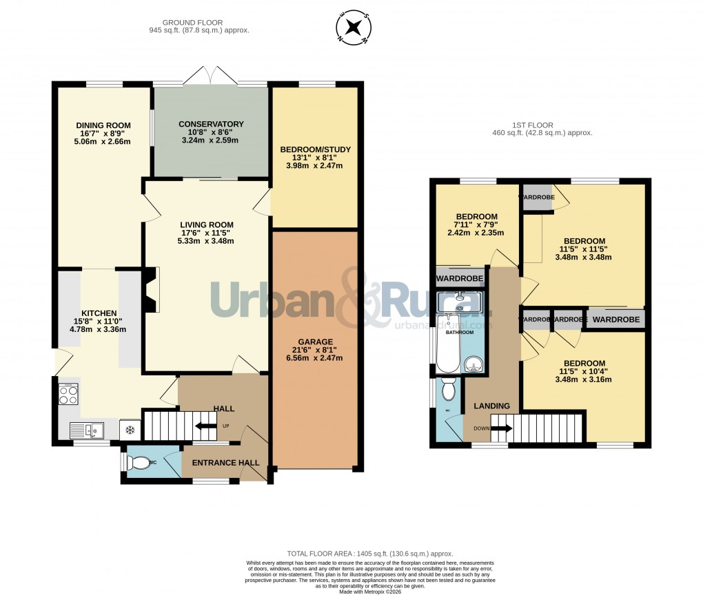 Floorplan for Bedford, Bedfordshire