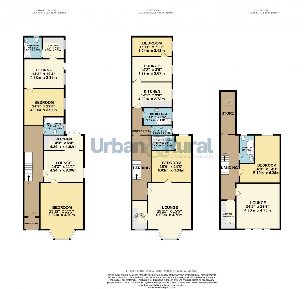 Floorplan for Bedford, Bedfordshire