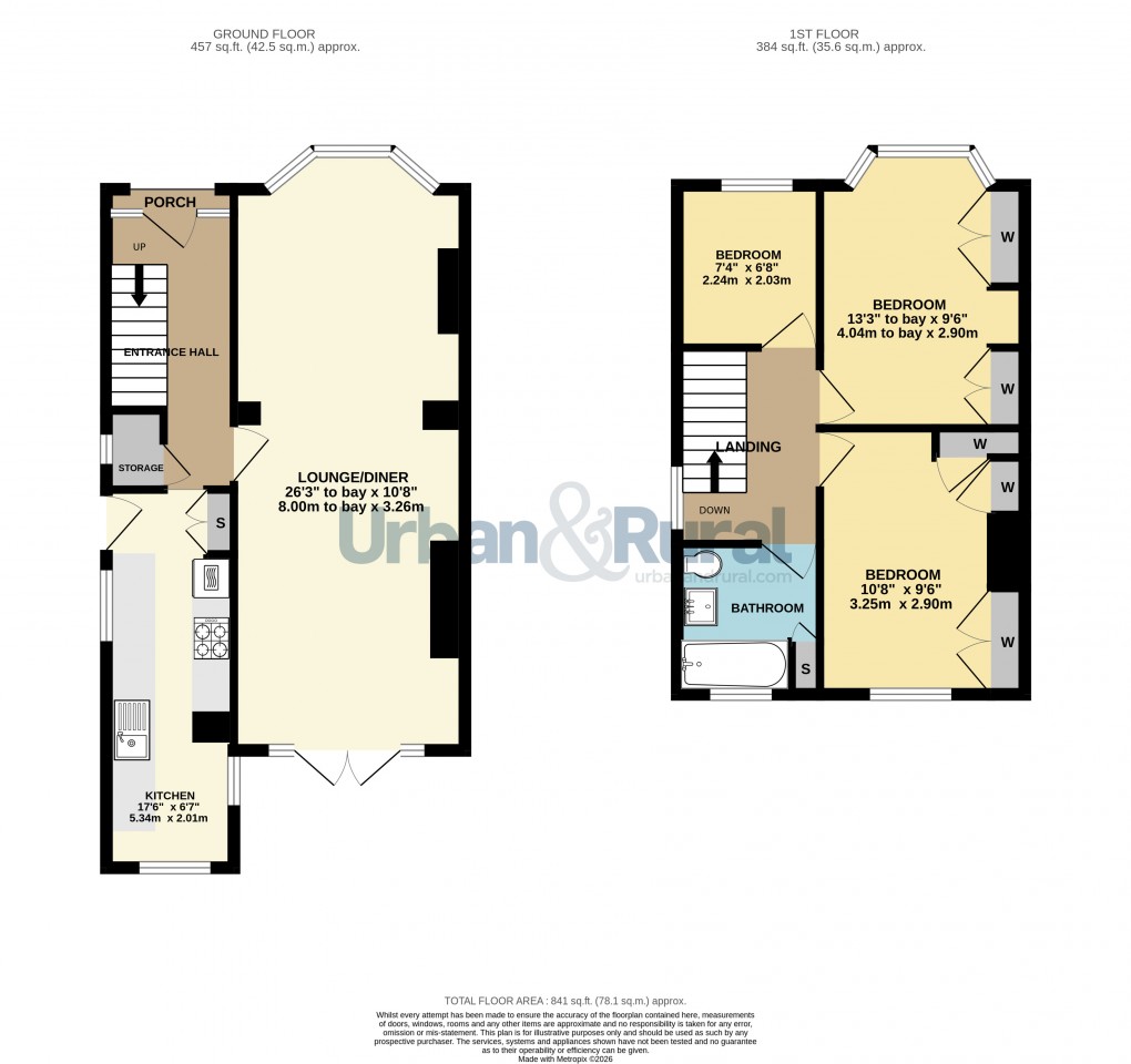 Floorplan for Bedford, Bedfordshire