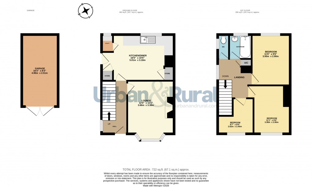 Floorplan for Bedford, Bedfordshire