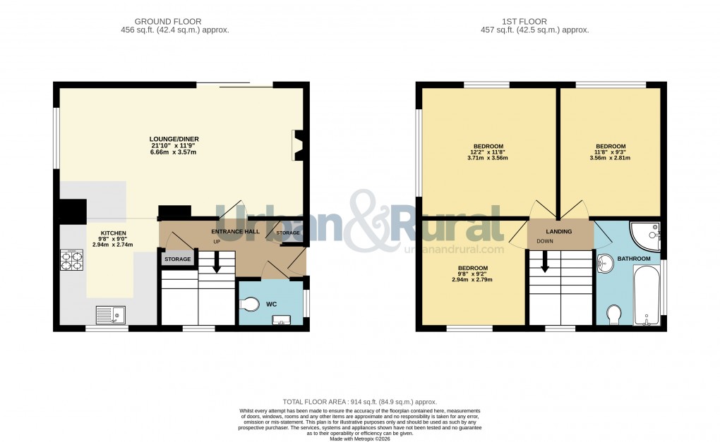 Floorplan for Bedford, Bedfordshire