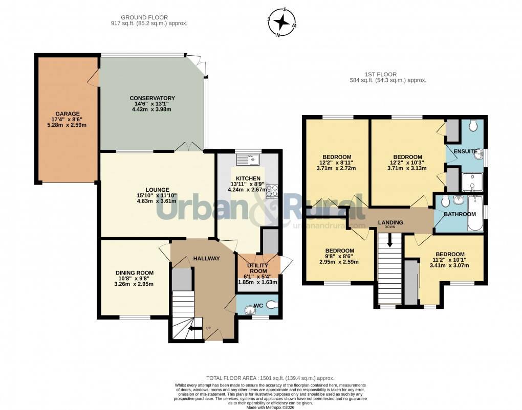 Floorplan for Bedford, Bedfordshire