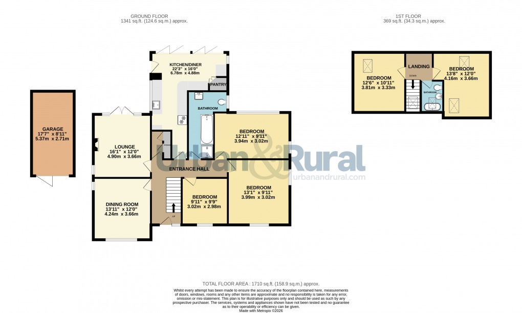 Floorplan for Cotton End, Bedford, Bedfordshire
