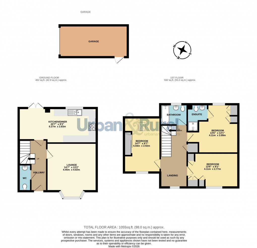 Floorplan for Great Barford, Bedford, Bedfordshire