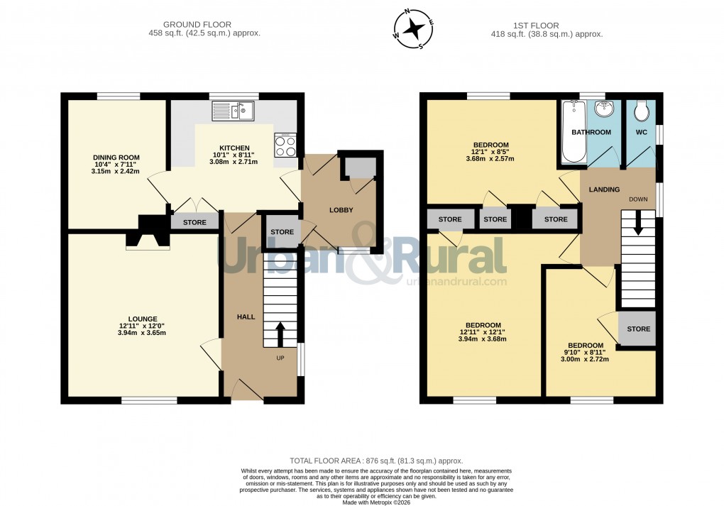 Floorplan for Bedford, Bedfordshire