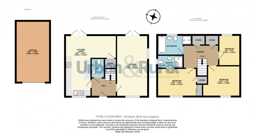 Floorplan for Shortstown, Bedford, Bedfordshire
