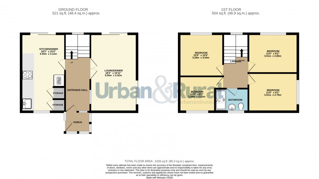 Floorplan for Felmersham, Bedford, Bedfordshire