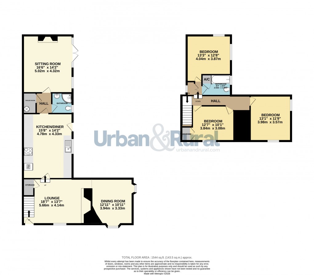 Floorplan for Stevington, Bedford, Bedfordshire