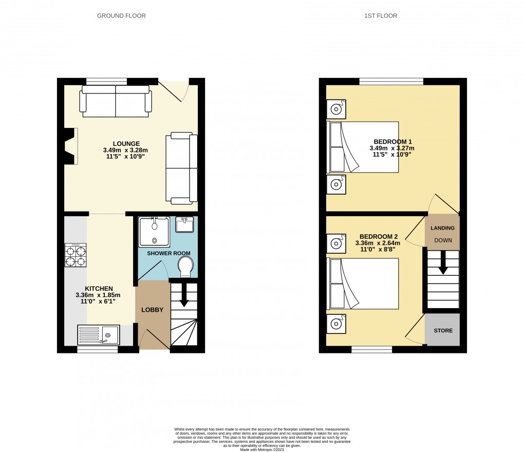 Floorplan for Fenny Stratford, Buckinghamshire