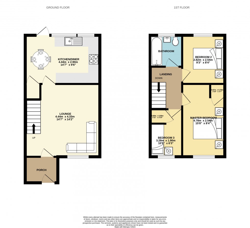 Floorplan for Bletchley, Buckinghamshire