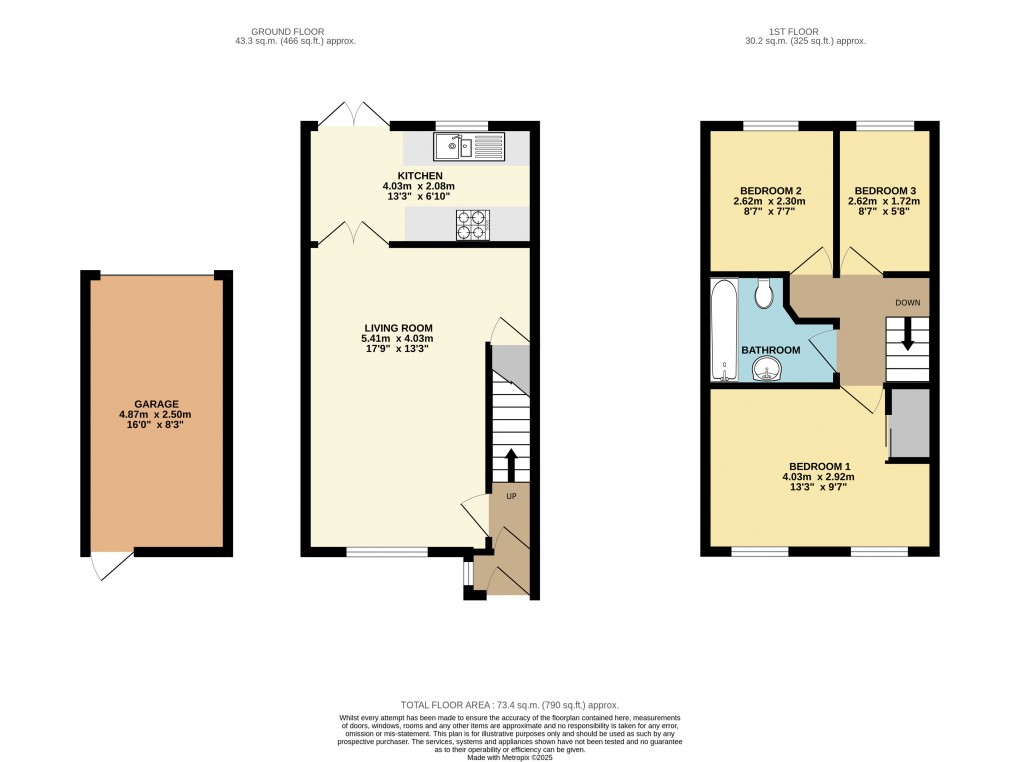 Floorplan for Bletchley, Bucks