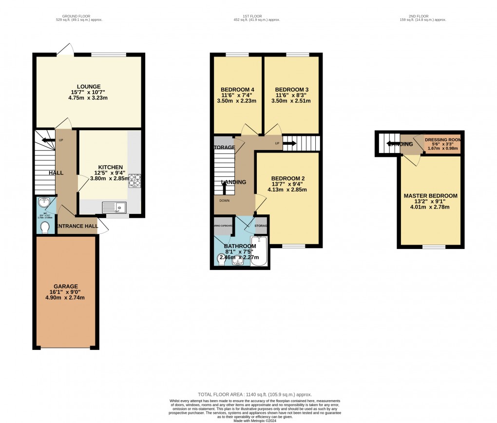 Floorplan for Stantonbury, Milton Keynes, Bucks