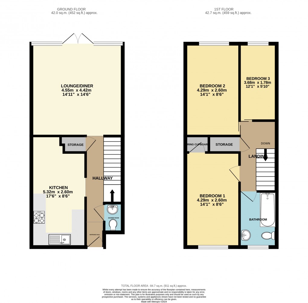 Floorplan for Bletchley, Bucks